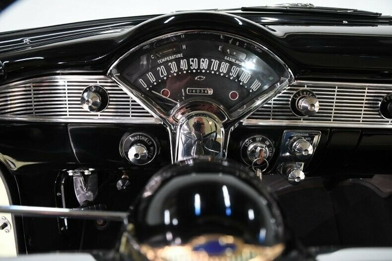 1956 Black Chevrolet Bel Air/150/210 Coupe