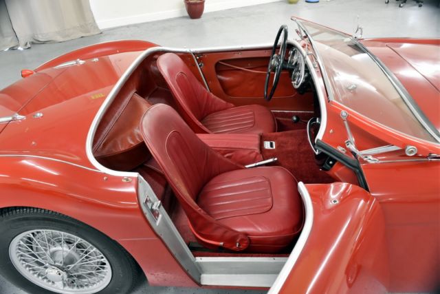 1956 Red Austin Healey Convertible