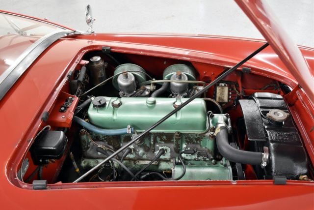 1956 Red Austin Healey Convertible