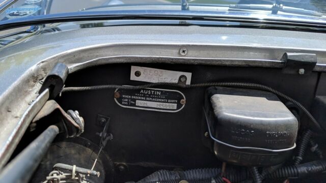 1956 Silver Austin Healey 100 Convertible