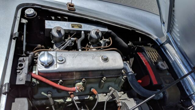 1956 Silver Austin Healey 100 Convertible