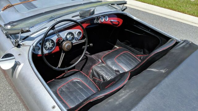 1956 Silver Austin Healey 100 Convertible