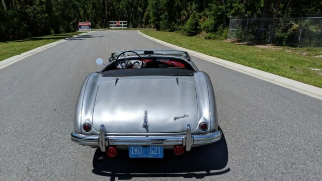 1956 Silver Austin Healey 100 Convertible
