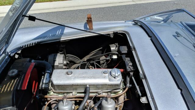 1956 Silver Austin Healey 100 Convertible