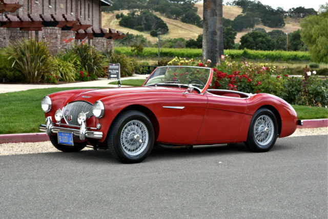 1956 Red Austin Healey 100-4 BN2 Convertible