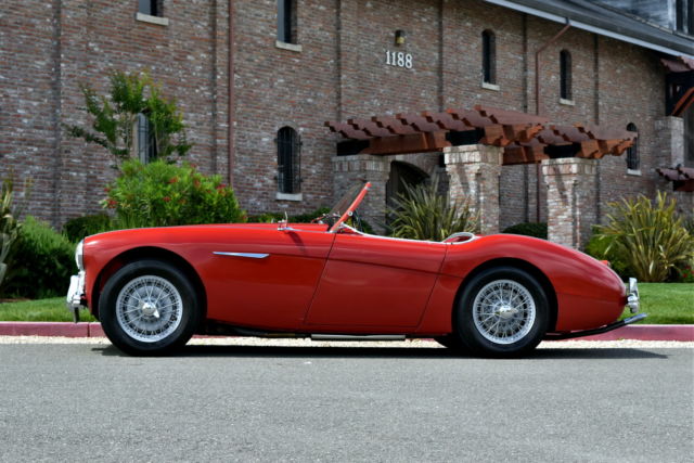 1956 Red Austin Healey 100-4 BN2 Convertible