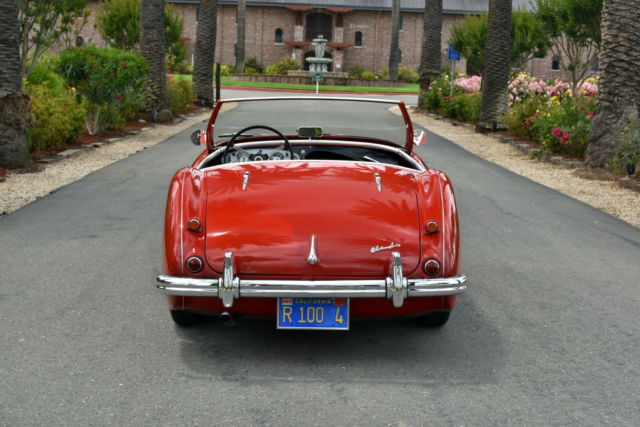 1956 Red Austin Healey 100-4 BN2 Convertible