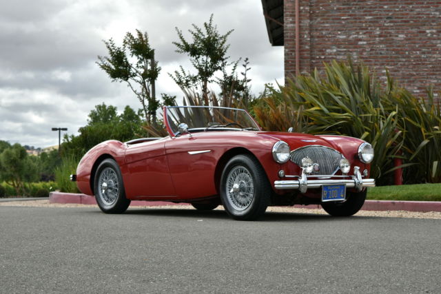 1956 Red Austin Healey 100-4 BN2 Convertible