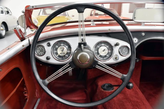 1956 Red Austin Healey 100-4 BN2 Convertible