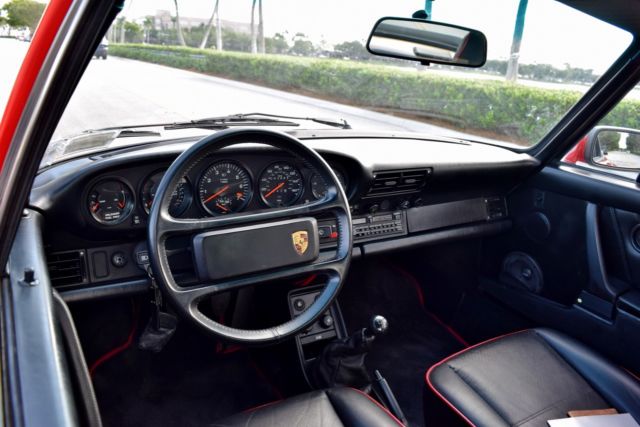 1988 Red Porsche 911 Coupe