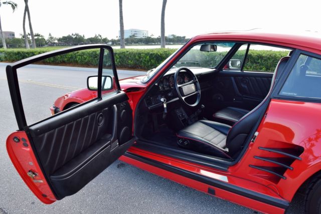 1988 Red Porsche 911 Coupe