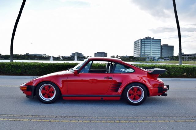1988 Red Porsche 911 Coupe