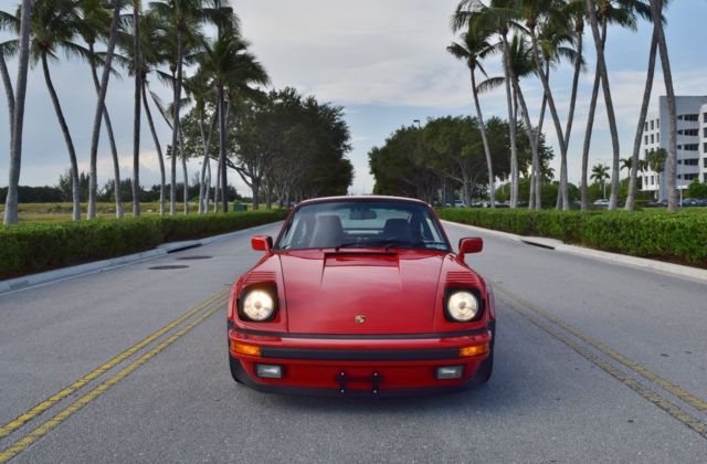 1988 Red Porsche 911 Coupe