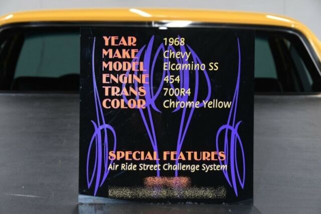 1968 Yellow Chevrolet El Camino Pickup Truck