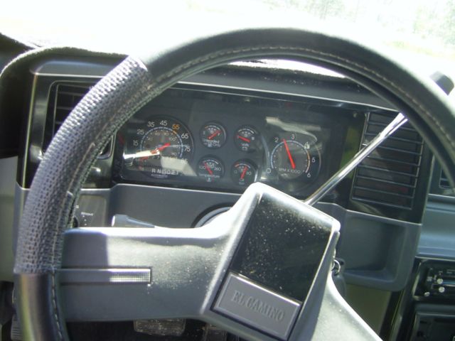 1986 black/silver Chevrolet El Camino --