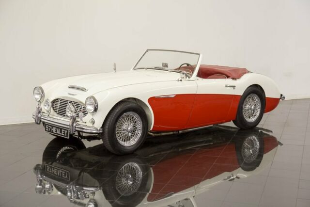 1957 Red Austin Healey 1006 Convertible