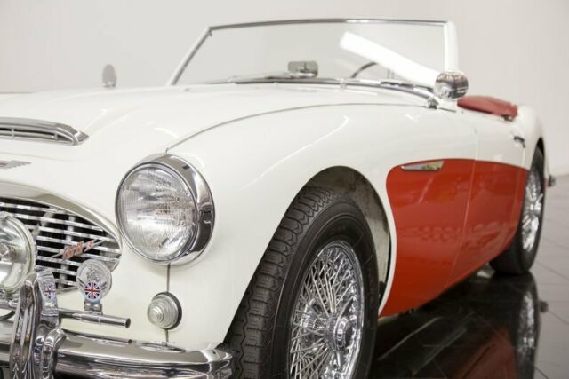 1957 Red Austin Healey 1006 Convertible