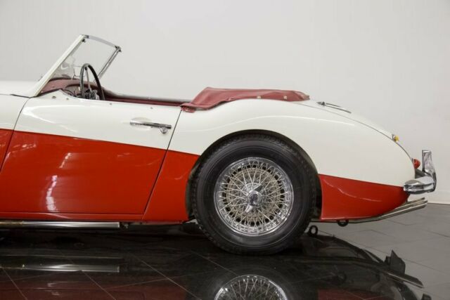 1957 Red Austin Healey 1006 Convertible