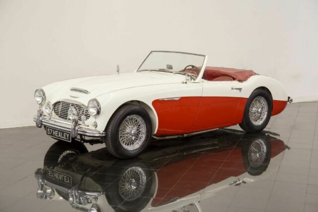 1957 Red Austin Healey 100/6 BN4 Roadster --