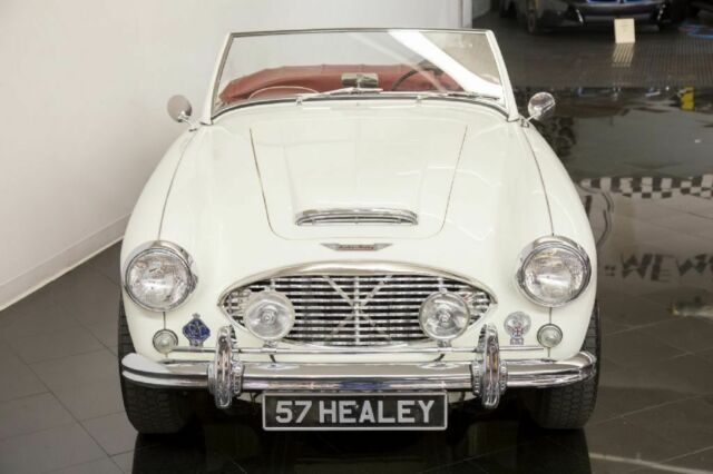 1957 Red Austin Healey 100/6 BN4 Roadster --