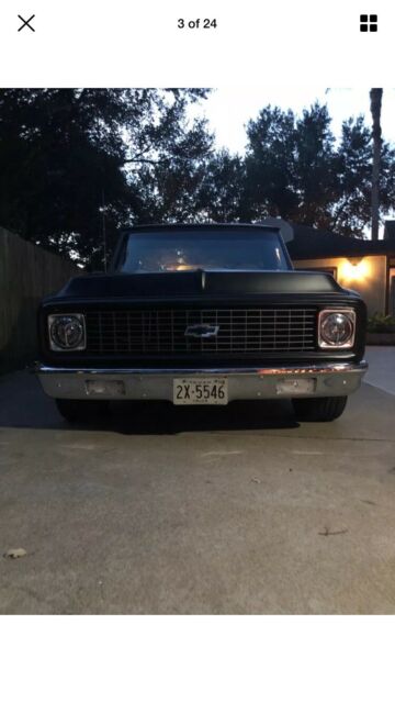 1972 Black Chevrolet C-10