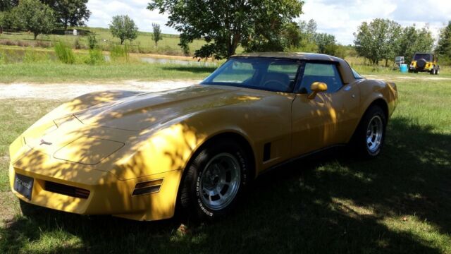 1981 Yellow Chevrolet Corvette