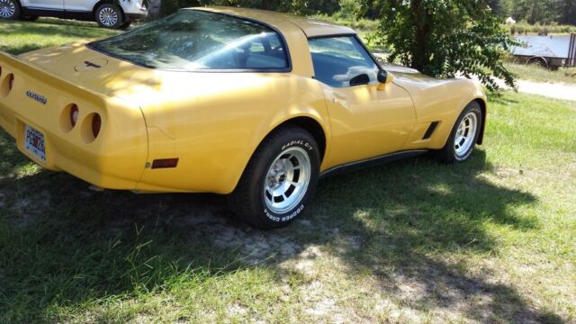 1981 Yellow Chevrolet Corvette