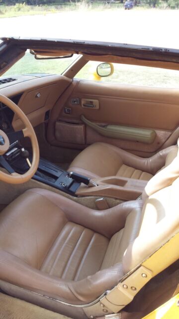 1981 Yellow Chevrolet Corvette