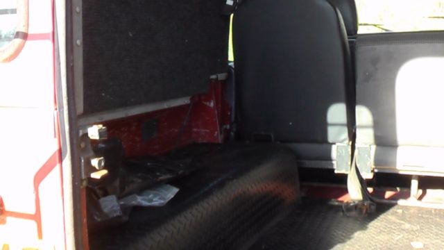 1990 Red Land Rover Defender Crew Cab Pickup