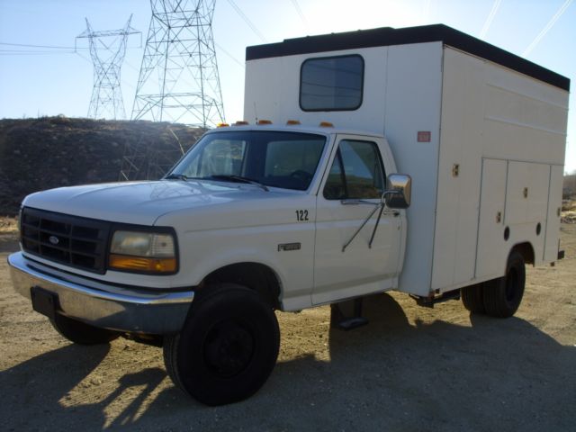 1993 White Ford F-450 Cab & Chassis