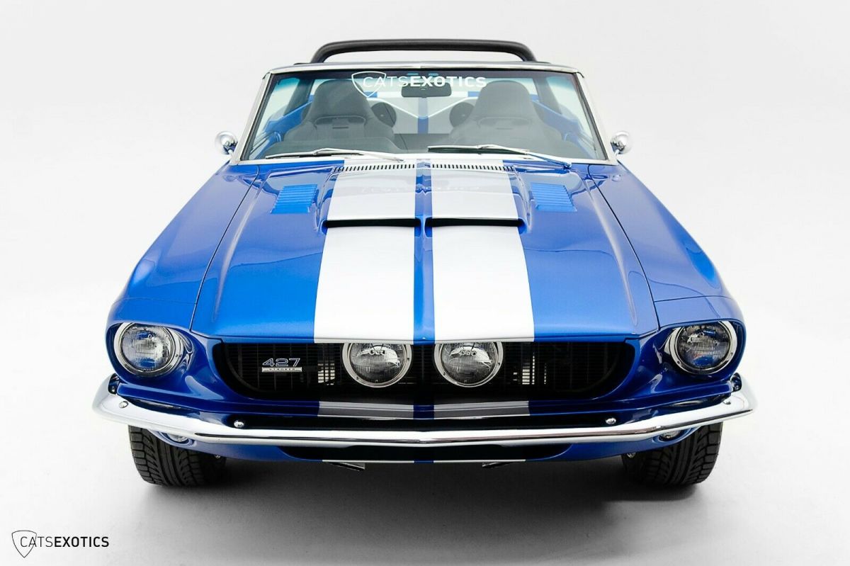 1968 Blue Ford Mustang Convertible