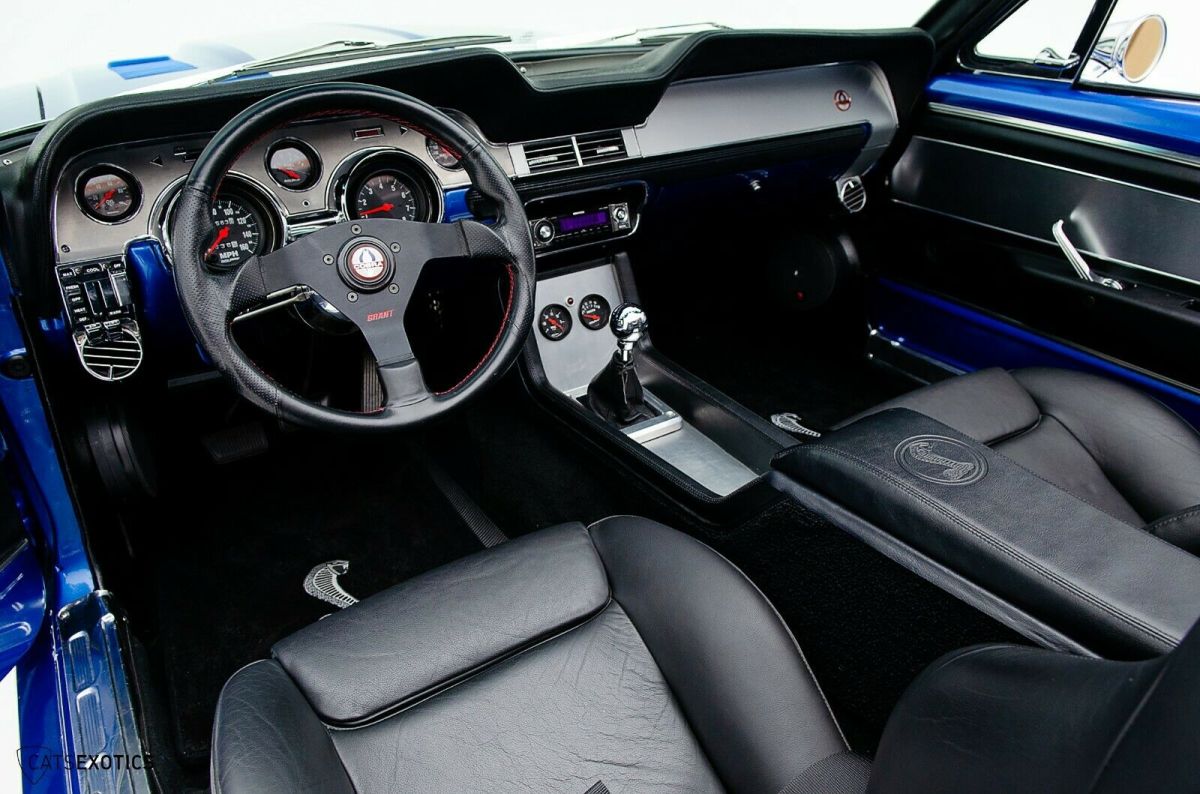 1968 Blue Ford Mustang Convertible