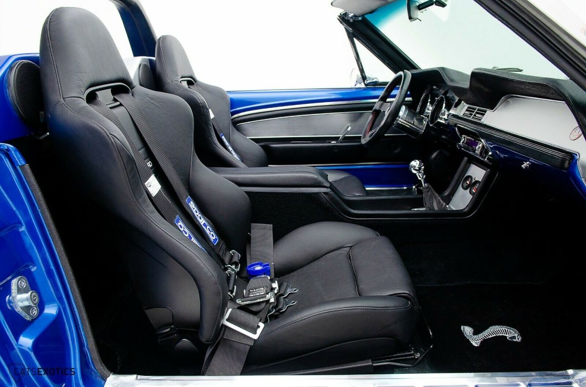 1968 Blue Ford Mustang Convertible