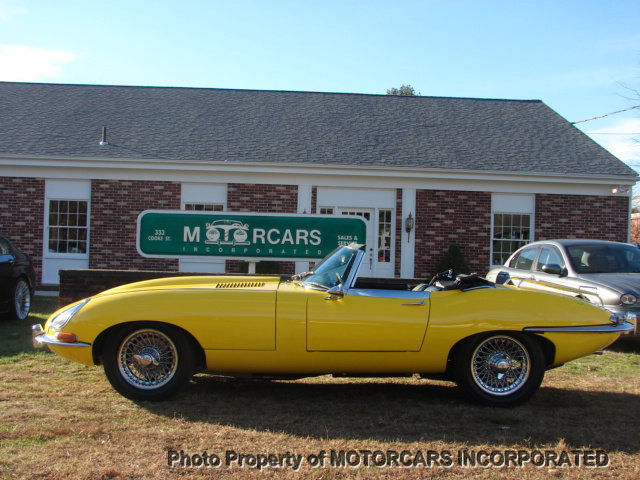 1967 Yellow Jaguar E-Type Convertible