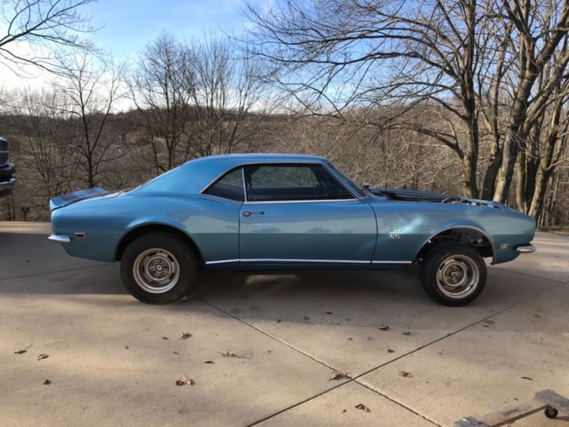 1968 Blue Chevrolet Camaro