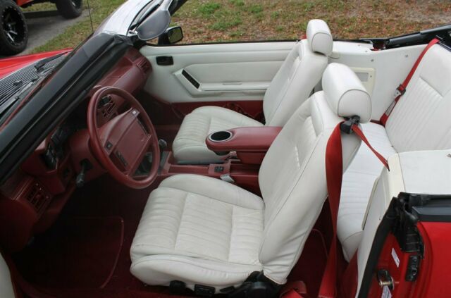 1992 Red Ford Mustang 2d Convertible