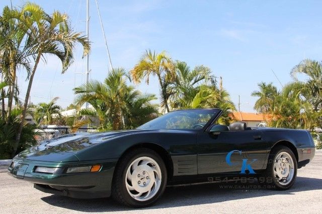 1993 Green Chevrolet Corvette Convertible