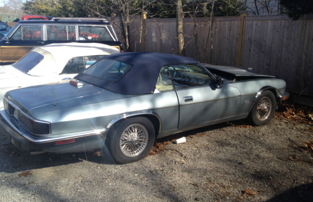 1992 Silver Blue Jaguar XJS Convertible