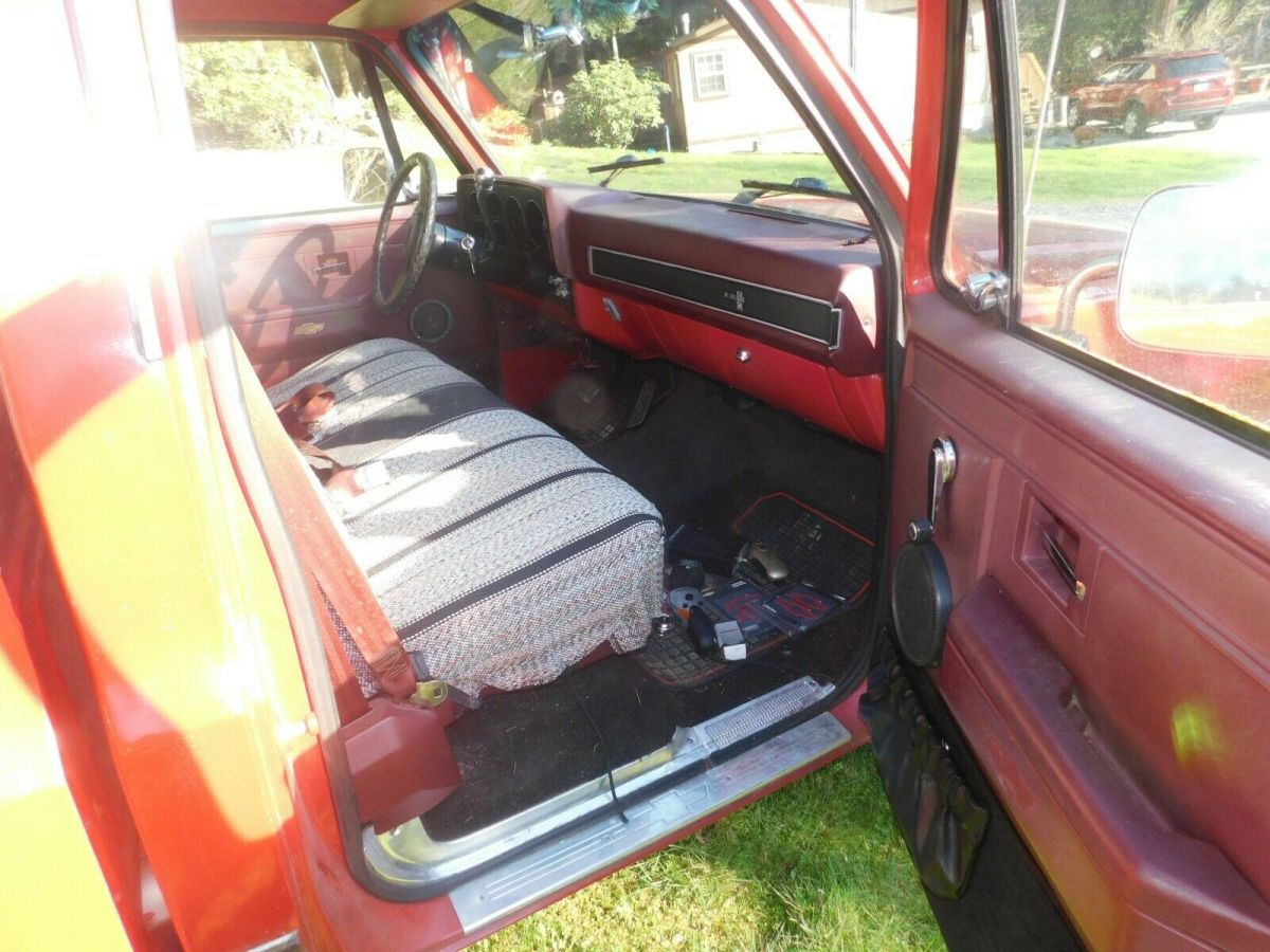 1985 Red Chevrolet C-10 Standard Cab Pickup