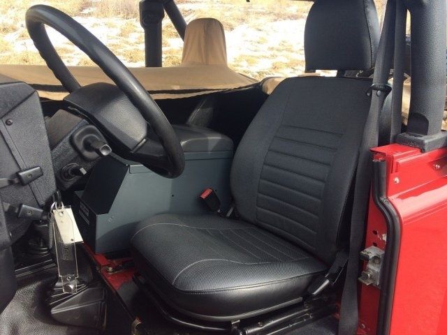 1994 Red Land Rover Defender --