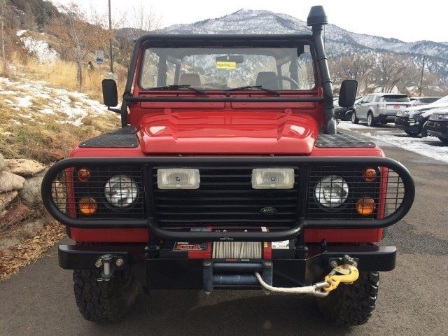 1994 Red Land Rover Defender --