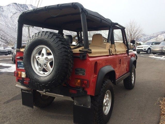 1994 Red Land Rover Defender --