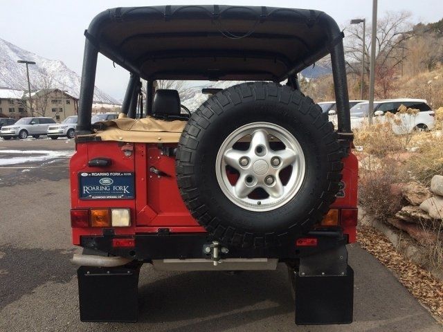 1994 Red Land Rover Defender --