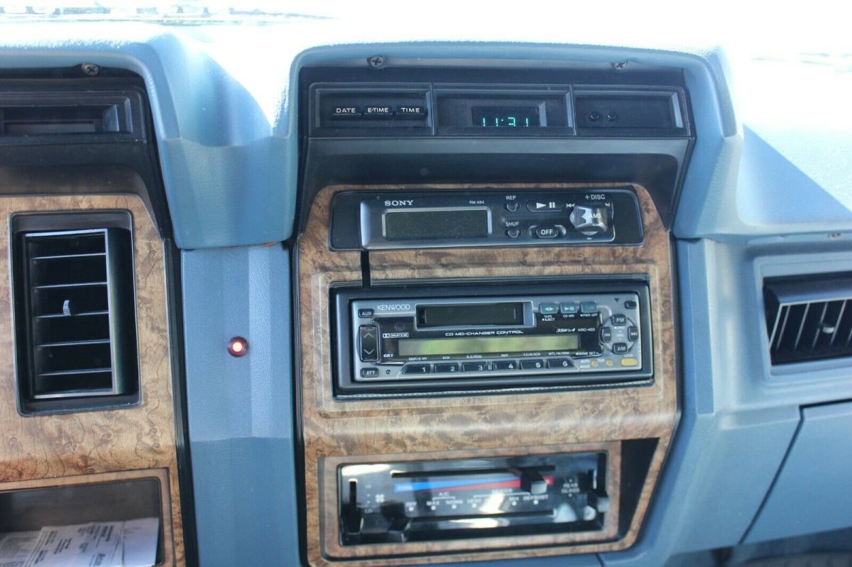 1986 Blue and White Ford Bronco