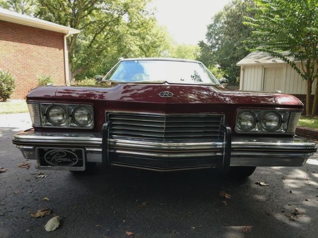 1973 Burgundy Buick Riviera Coupe