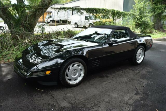 1992 Black Chevrolet Corvette Convertible