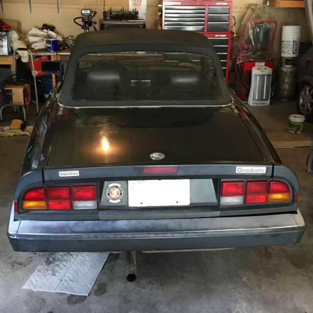1987 Black Alfa Romeo Spider Convertible