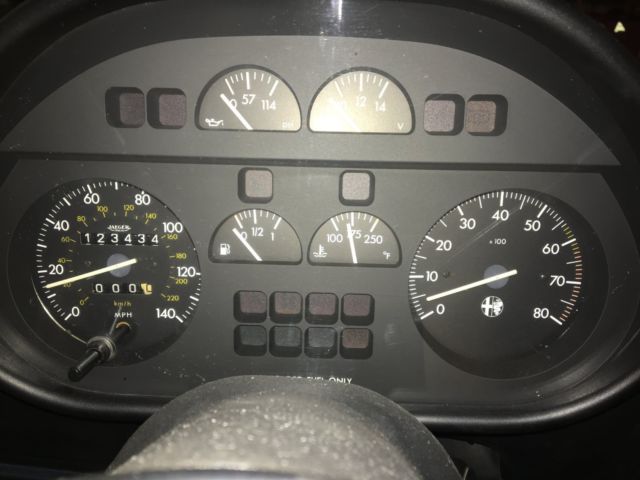 1987 Black Alfa Romeo Spider Convertible