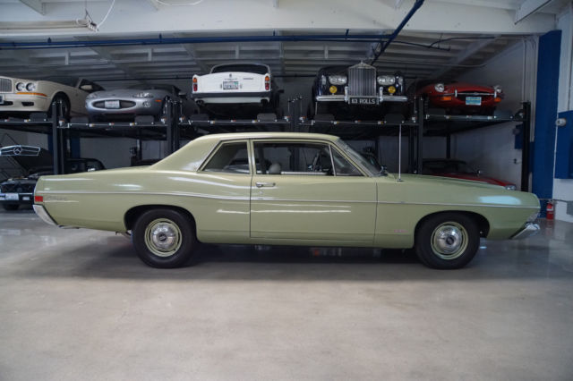 1968 Green Ford Custom 500 2 dr Sedan Coupe