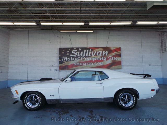 1970 White Ford Mustang